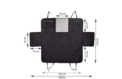 Ochranná plachta na zadní sedadla auta