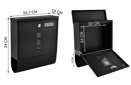 Dopisní schránka – černá