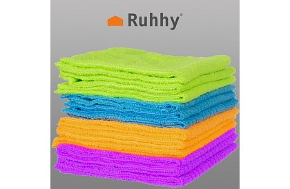 Utěrky z mikrovlákna - sada 12 kusů.