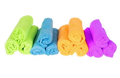 Utěrky z mikrovlákna - sada 12 kusů.