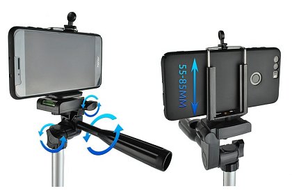 Stativ na telefon, fotoaparát a digitální zařízení – stabilní a přenosný - sada
