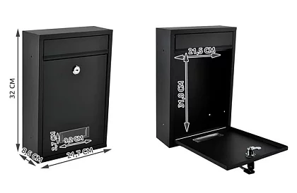 Poštovní schránka černá