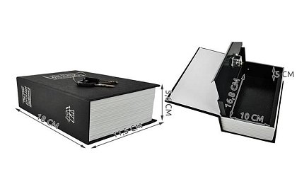 Trezor – krabička ukrytá v knize 18 × 11,5 cm