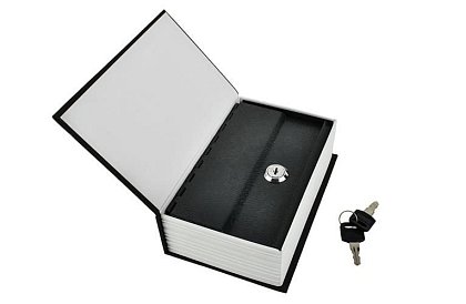 Trezor – krabička ukrytá v knize 18 × 11,5 cm