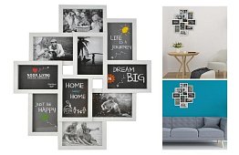 Rámeček na 10 fotografií – bílý