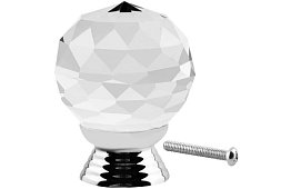 Elegantní nabytková úchytka - křišťálová