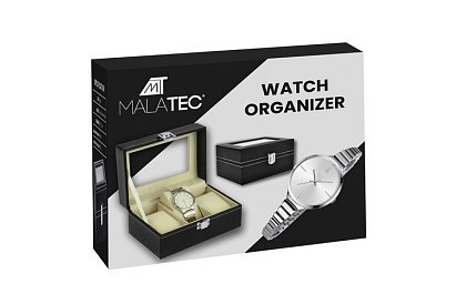 Organizér – šperkovnice na hodinky - 3 přihrádky