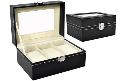 Organizér – šperkovnice na hodinky - 3 přihrádky