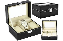 Organizér – šperkovnice na hodinky - 3 přihrádky