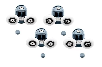 Kolečka pro posuvné dveře sprchových koutů – 8 ks. KK9646