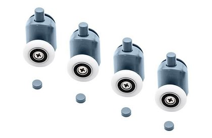 Kolečka pro posuvné dveře sprchových koutů – 8 ks. KK9646