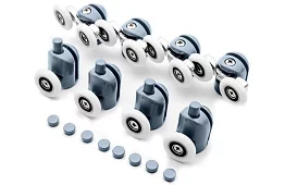 Kolečka pro posuvné dveře sprchových koutů – 8 ks. KK9646