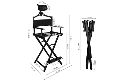 Hliníkové kosmetické křeslo s opěrkou hlavy
