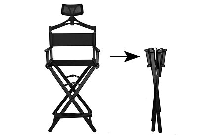 Hliníkové kosmetické křeslo s opěrkou hlavy