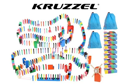 Dřevěné domino Culodrome – 1131 dílků