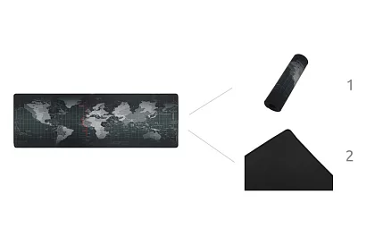 Podložka pod myš a klávesnici XXL - Šedá