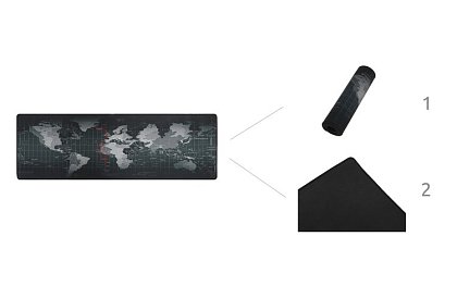 Podložka pod myš a klávesnici XXL - Šedá