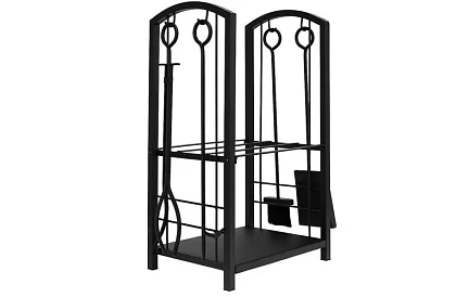 Stojan na dřevo ke krbu s příslušenstvím PK011