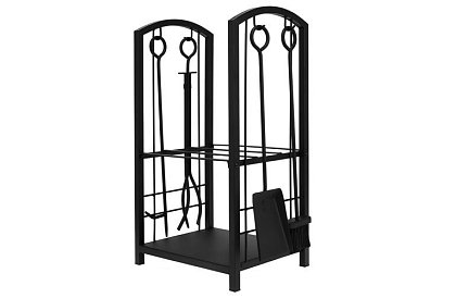 Stojan na dřevo ke krbu s příslušenstvím PK011