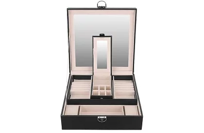 Šperkovnice na klíč BEAUTYLUSHH – Černá