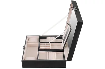 Šperkovnice na klíč BEAUTYLUSHH – Černá