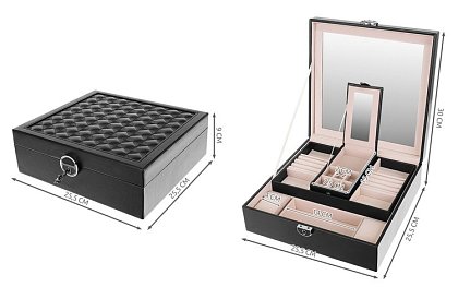 Šperkovnice na klíč BEAUTYLUSHH – Černá