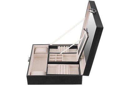 Šperkovnice na klíč BEAUTYLUSHH – Černá