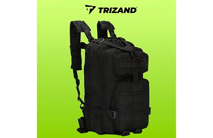 Taktický vojenský batoh XL TRIZAND černý – 35 l