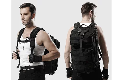 Taktický vojenský batoh XL TRIZAND černý – 35 l