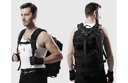 Taktický vojenský batoh XL TRIZAND černý – 35 l