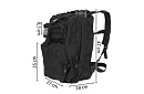 Taktický vojenský batoh XL TRIZAND černý – 35 l