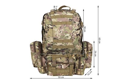 Velký CAMO vojenský batoh TRIZAND – 45 l