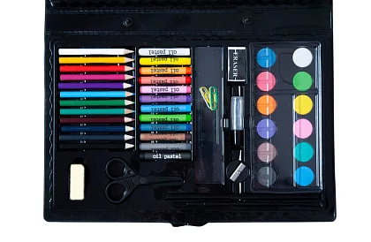 Výtvarná malířská sada v kufru – 86 ks