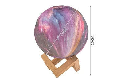 Měsíční noční lampa – 16 barev + dálkové ovládání