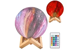 Měsíční noční lampa – 16 barev + dálkové ovládání