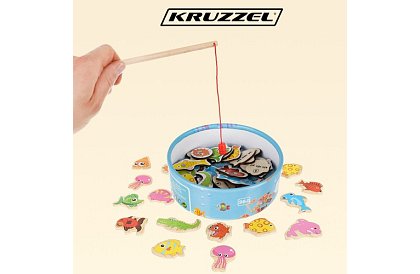 Rybářská hra – lovení na magnet - 25 dílků