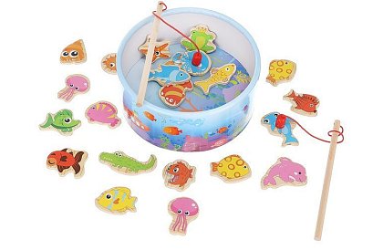 Rybářská hra – lovení na magnet - 25 dílků