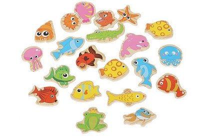 Rybářská hra – lovení na magnet - 25 dílků