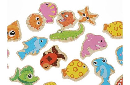 Rybářská hra – lovení na magnet - 25 dílků