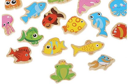 Rybářská hra – lovení na magnet - 25 dílků