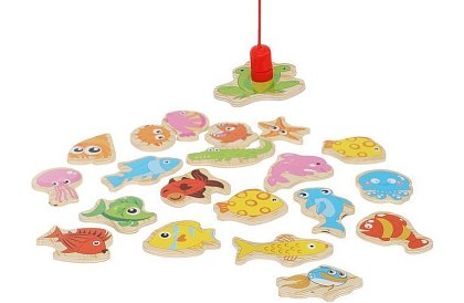 Rybářská hra – lovení na magnet - 25 dílků