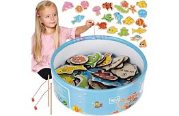 Rybářská hra – lovení na magnet - 25 dílků