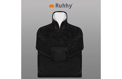 Oversize teplá mikina – černá