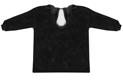 Oversize teplá mikina – černá