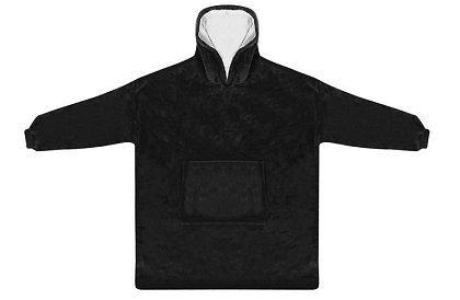 Oversize teplá mikina – černá