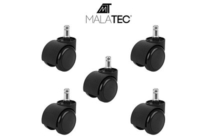 Náhradní kolečka pro kancelářské židle – 5 ks