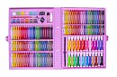 Výtvarná malířská sada v kufru – 168 dílků, růžová