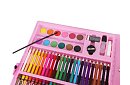 Výtvarná malířská sada v kufru – 168 dílků, růžová