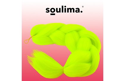 Syntetické ombre copánky na vlasy - neonové