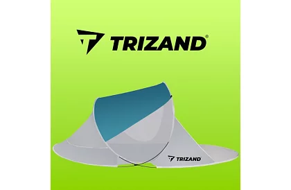 Plážový stan 220x120x90 cm – modrošedý